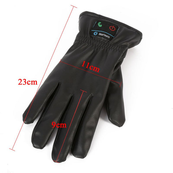 Bluetooth Leather Gloves