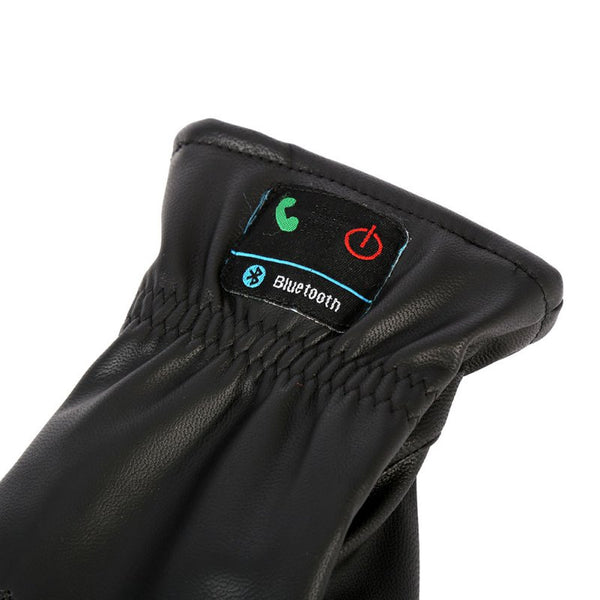 Bluetooth Leather Gloves
